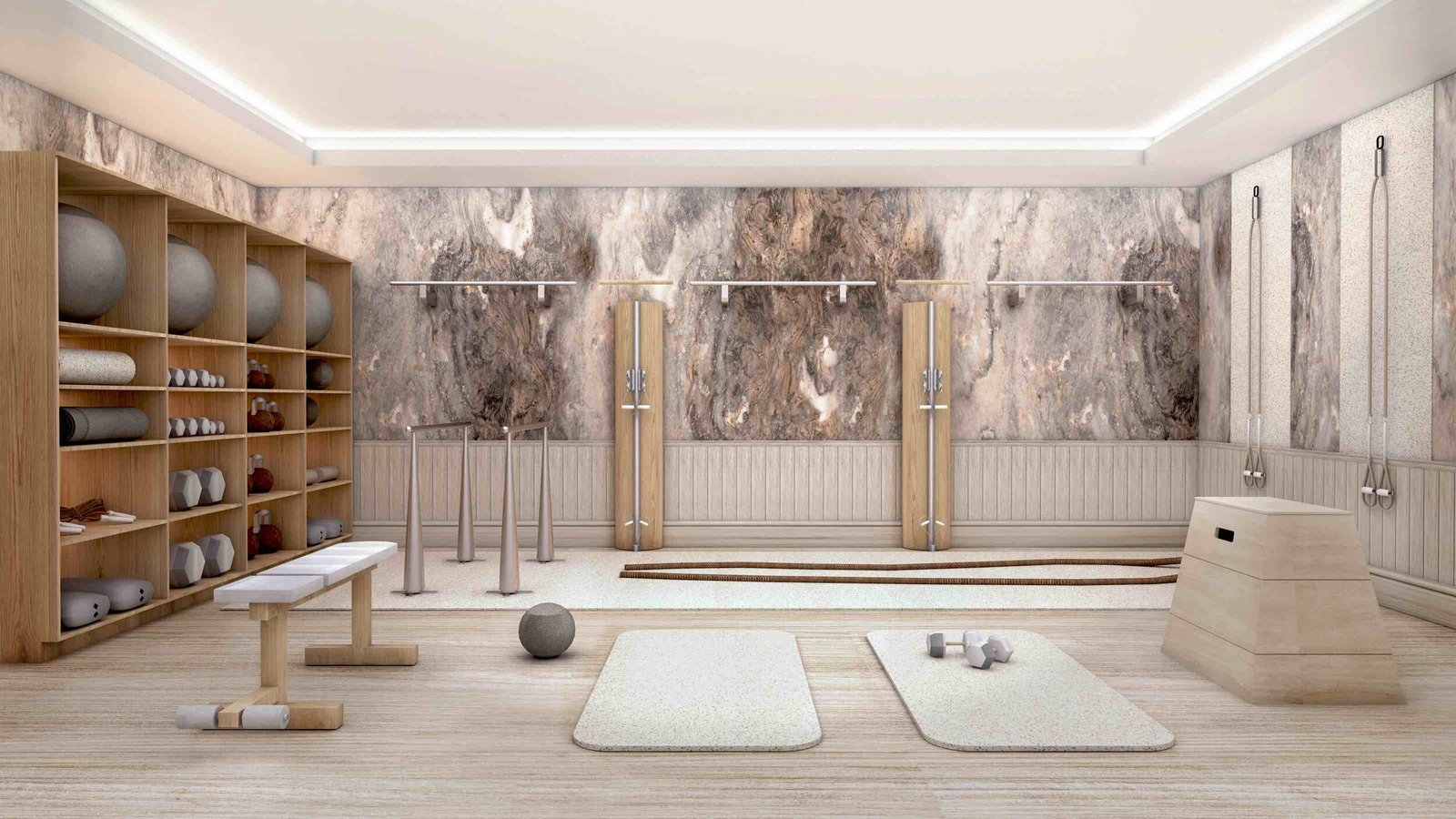 Intérieur d'un studio de fitness boutique